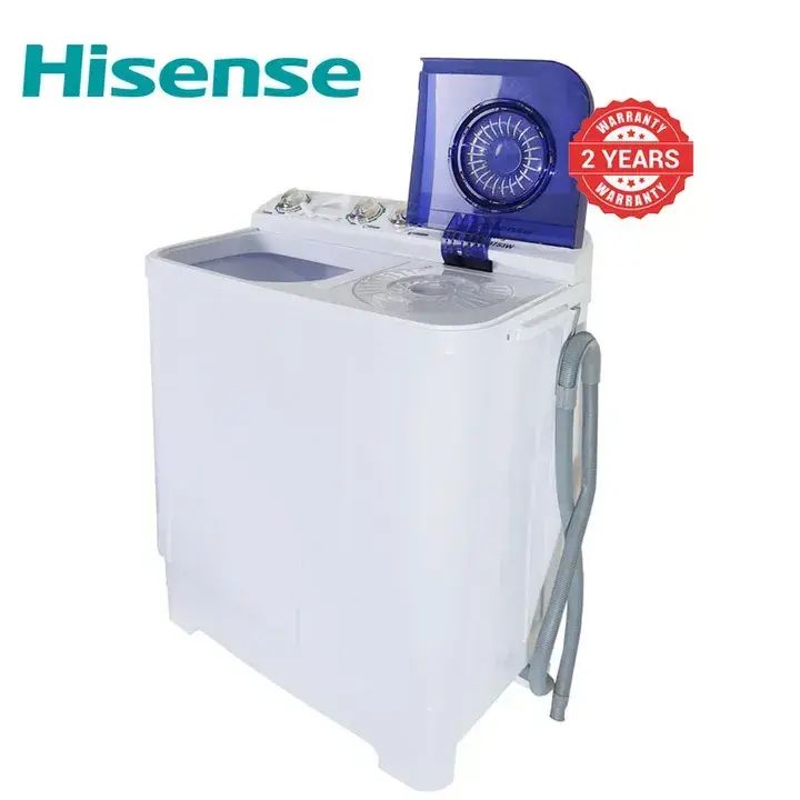 Hisense 11kg Large Capacity Wash and Spin Twin Tub Semi Automatic Top Load Washing Machine+Free Extension