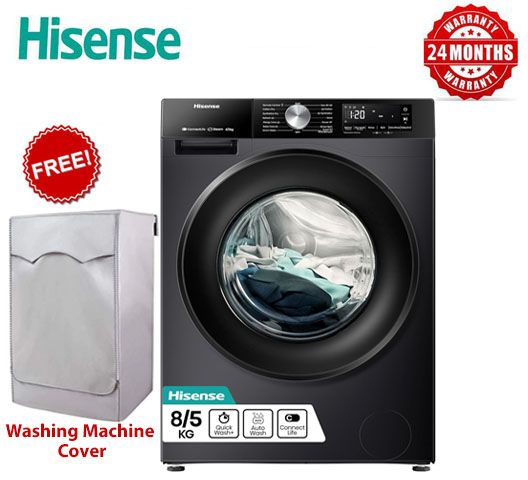 Hisense 8KG Wash & 5kg Dry Front Load Washing Machine + Free Gifts