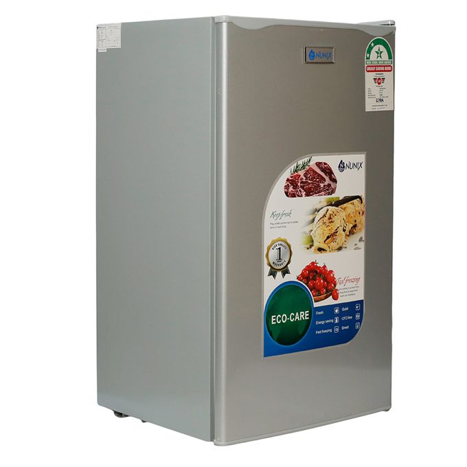 Nunix 92L Single Door Stainless steel Fridge BC-92 , Energy Efficient (1YR WRTY)+FREE GIFTS