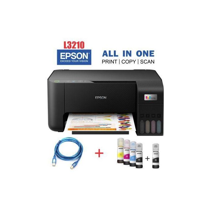Epson EcoTank L3210 A4 Printer (All-in-One), (1YR WRTY)