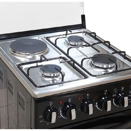 VOLSMART 50*55, 3 Gas Jet Pool Burners + 1 Hot Plate Free Standing Cooker + Electric Oven+FREE 6KG REGULATOR+GAS PIPE