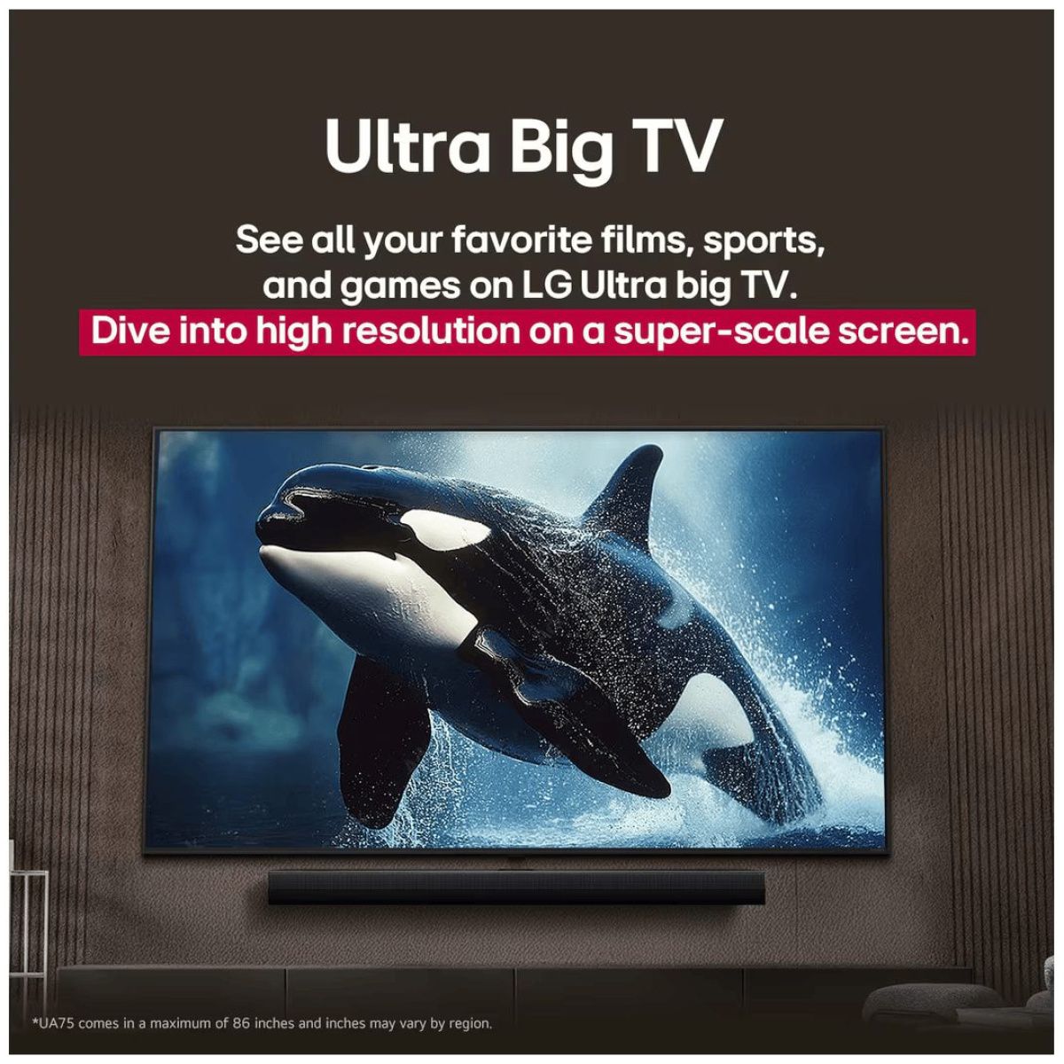 LG 50 inch UHD AI UA80 4K Smart TV Ready HDR10 webOS25 50UA80006LC