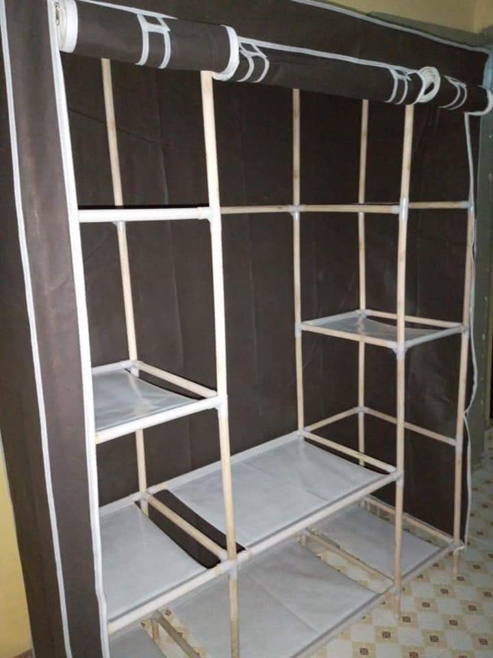 [PROMOTION !!! PROMOTION !!! ] 1 pc classy new arrivals high quality home portable  Wooden wardrobe