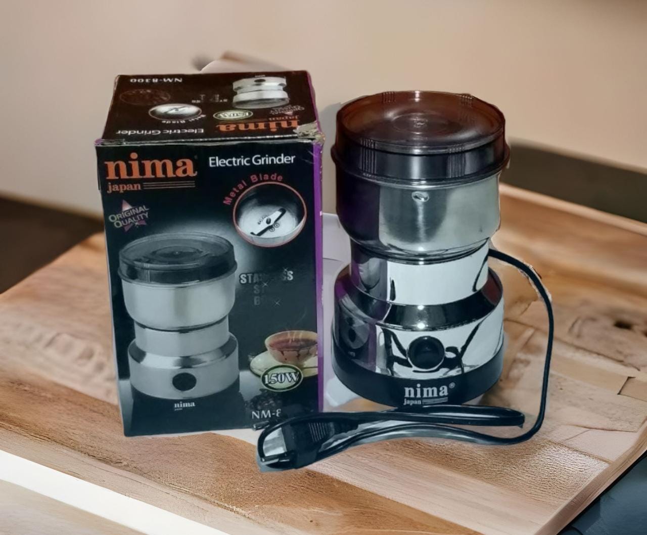 [ MAKES IT EASY AND SAVES COSTS  🤩🤩✨ !!! ] Single Brand New Classy Very High Quality Stylish and Luxurious Kitchen NM8300 Nima stainless Steel electric grinder.Stainless Steel Bowl to mill coffee ☕,