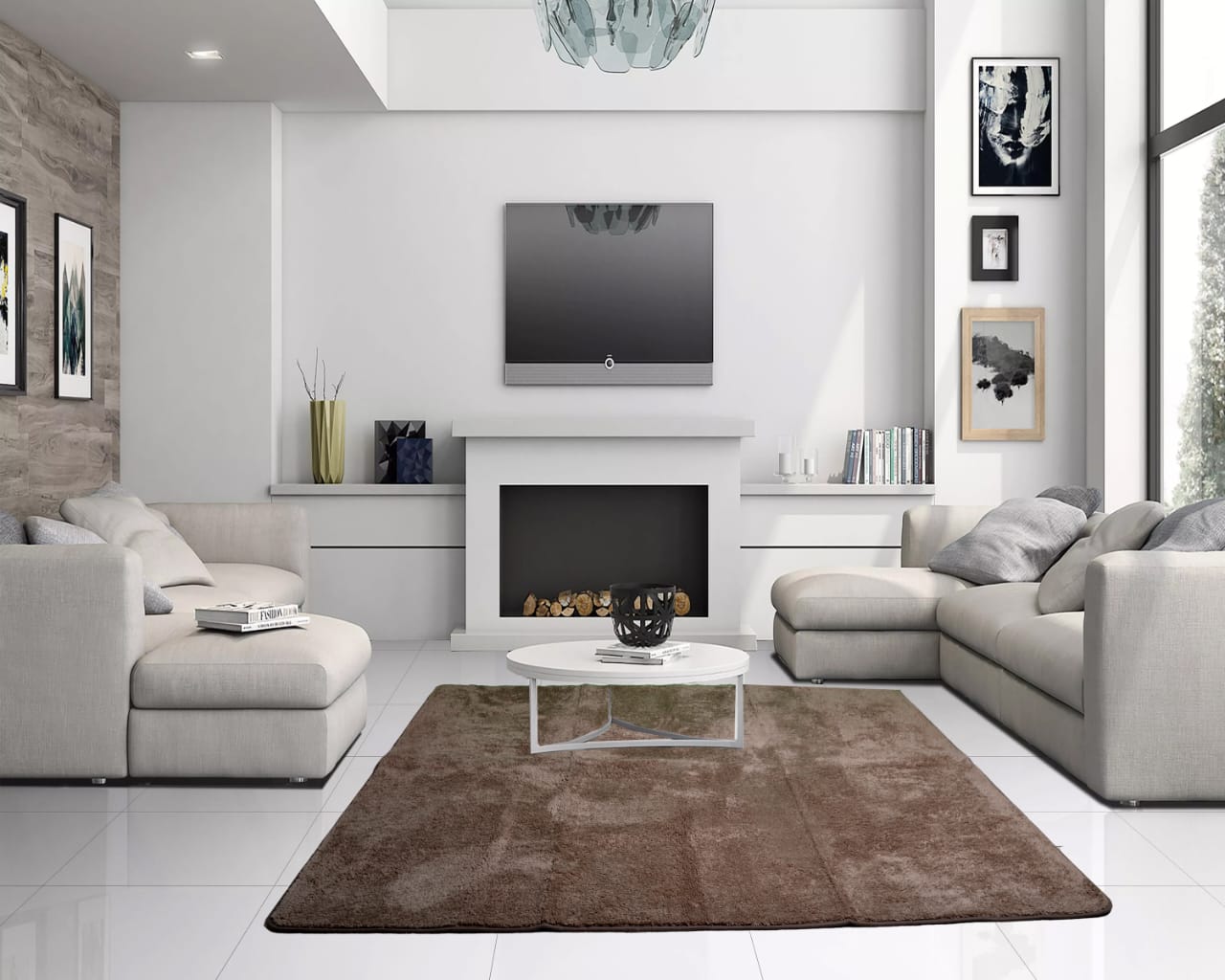 [ 🔥EXPERIENCE LUXURY FOR LESS 🤩🤩✨ !!! ] Single Size 5X8 Classy Brand New Very High Quality Stylish and Elegant Fancy Heavy non Slip Absorbent Soft luxurious carpet for sitting Room 🔥👌