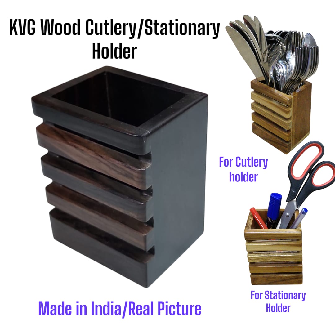[🔥KILLIMALL SPECIAL OFFERS 🤩🤩✨ !!! ] 1 Pc Classy Brand New Stylish and Luxurious Very High Quality Kitchen  KVG Rose Wood Cutlery/ Stationary Holder  . Designed With Durability and Functionality