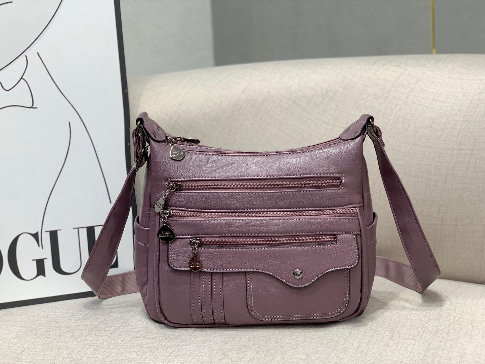 [ PRICE OFFER 🥳🥳‼️‼️** 🥑ONLY ON KILIMALL !!! ] 1 Pc Classy Brand New Ladies Handbag Thats Great For Keeping all Your Necessities Safely Organised While Still Looking Your Absolute Best✨