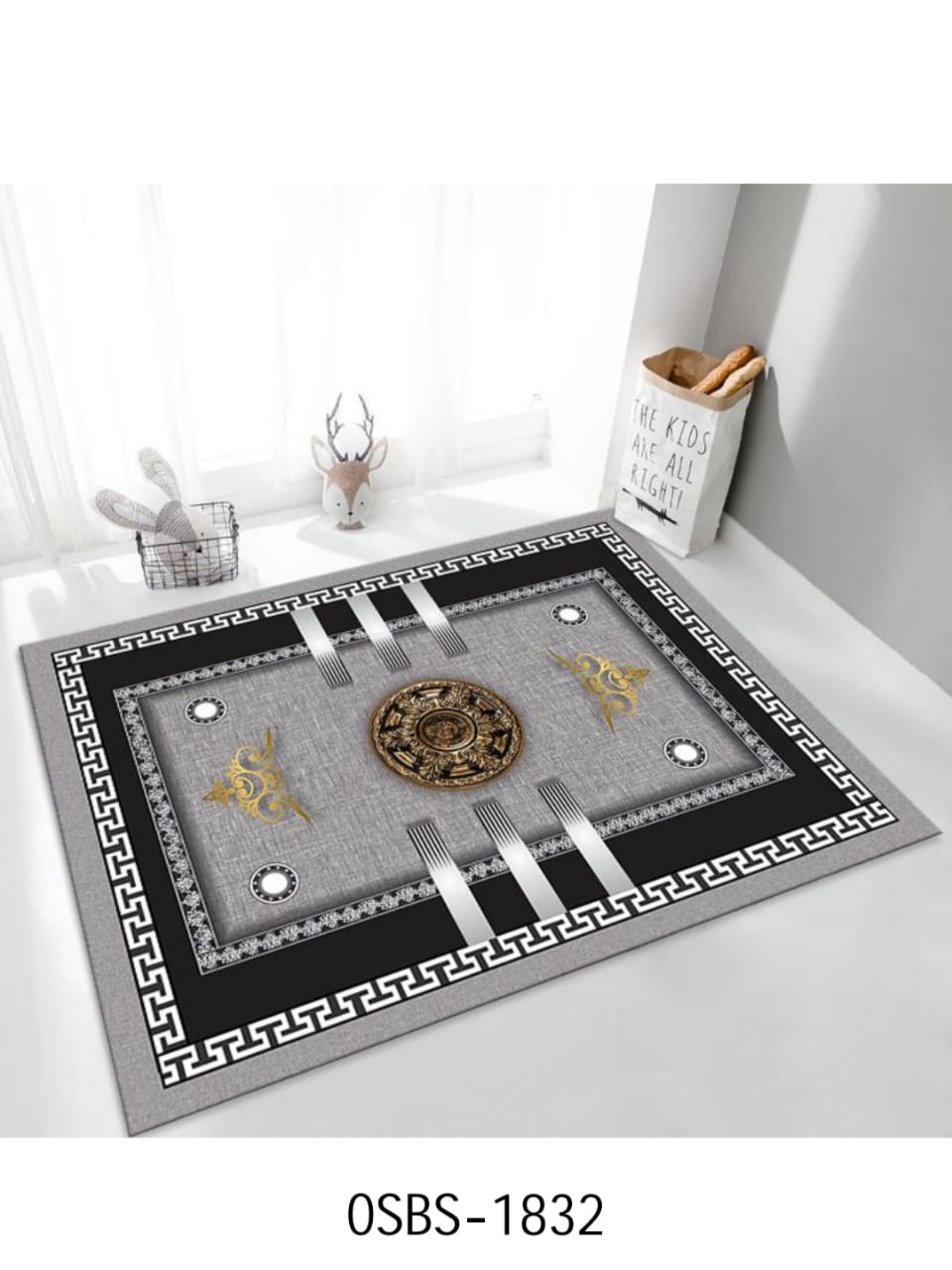 🔴 LAST CHANCE OFFER 🔴 High Density Cotton Area Rug – 6×9ft, Modern Living Room Carpet, Easy Clean, Machine Made, Multiple Prints