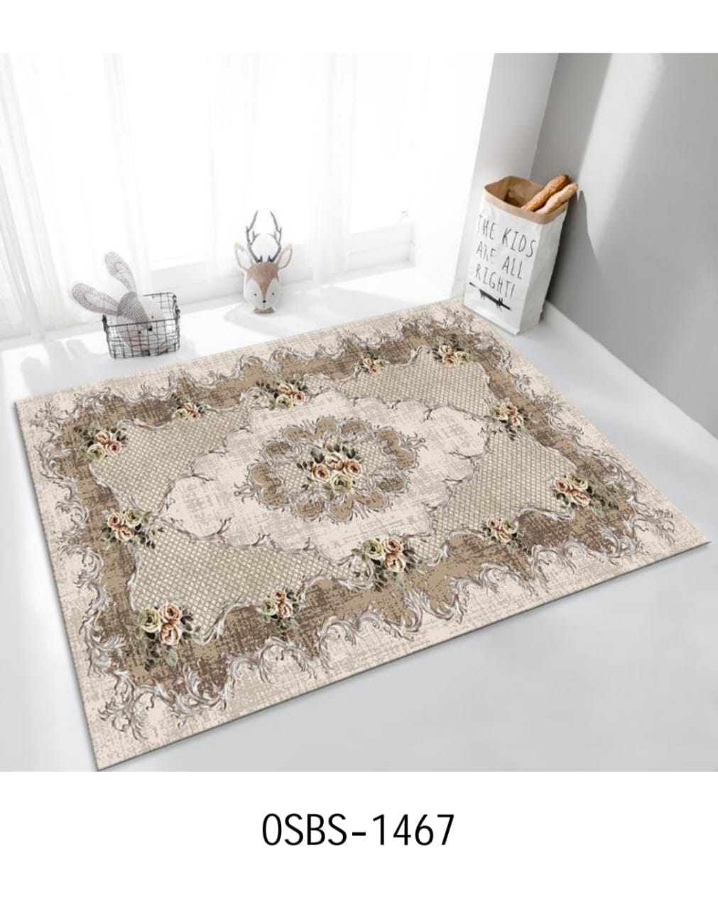 🔴 LAST CHANCE OFFER 🔴 High Density Cotton Area Rug – 6×9ft, Modern Living Room Carpet, Easy Clean, Machine Made, Multiple Prints