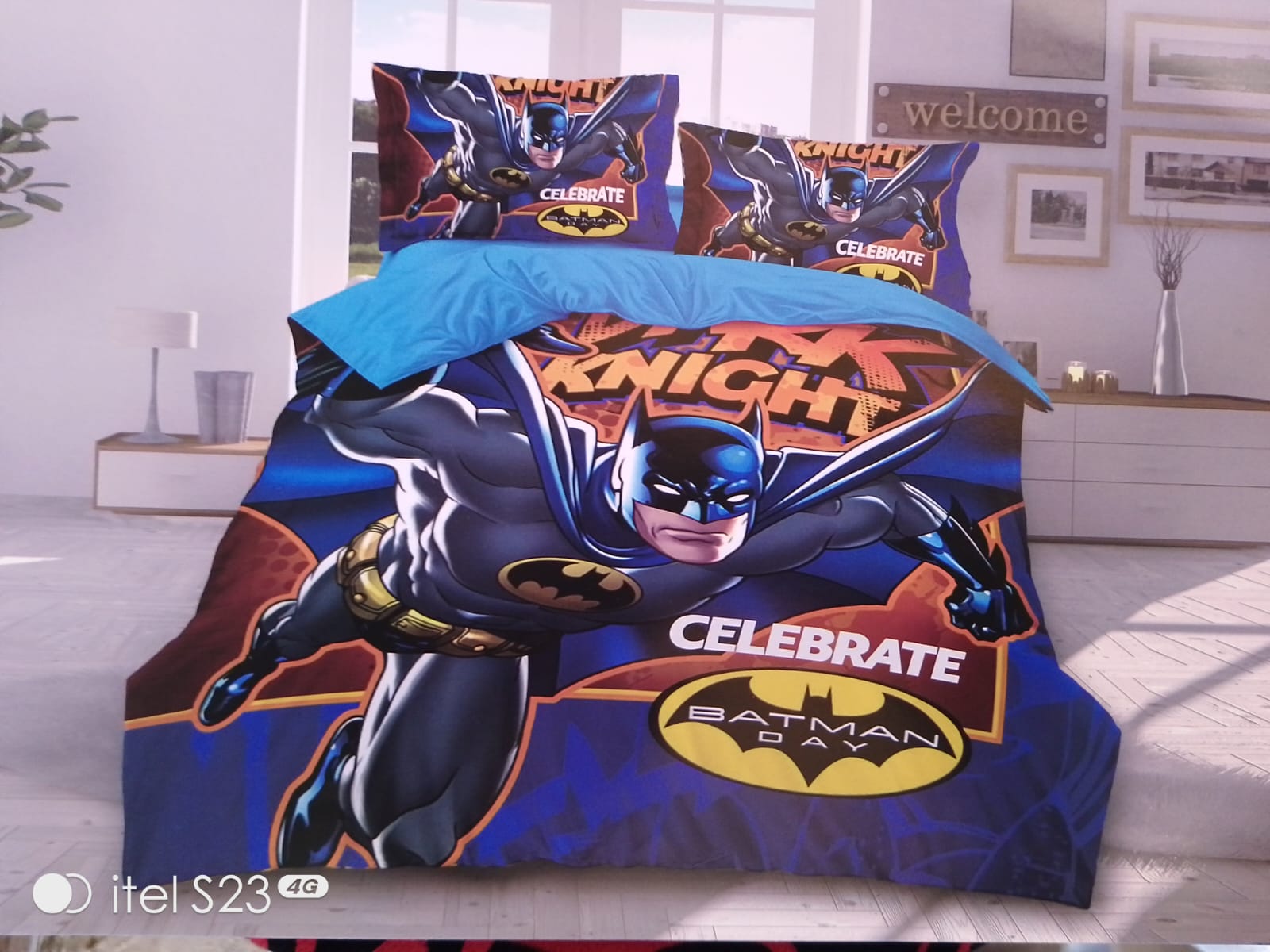 ⭐ SEASONAL OFFER ⭐3PCS Cartoon-Themed Duvet Cover Set – 1 Bedsheet, 1 Pillowcase, Floral Print, Anti-Pilling, Modern Kids Bedroom 4×6ft.