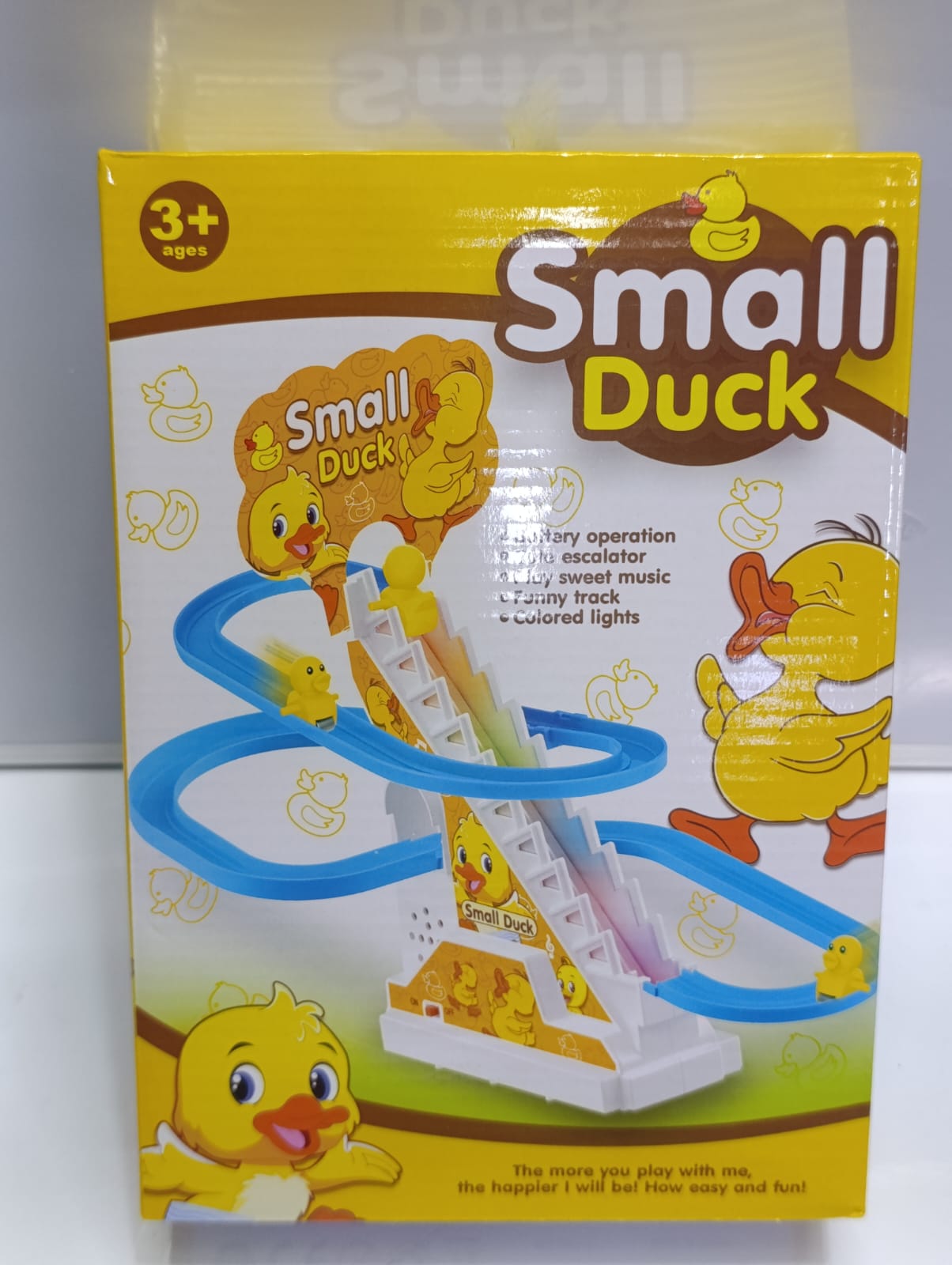🔔 TRENDING OFFER 🔔1pc Climbing Ducks Battery Operated Toy – Mini Cute Yellow Duck, Fun Moving Toy for Kids, Battery Powered