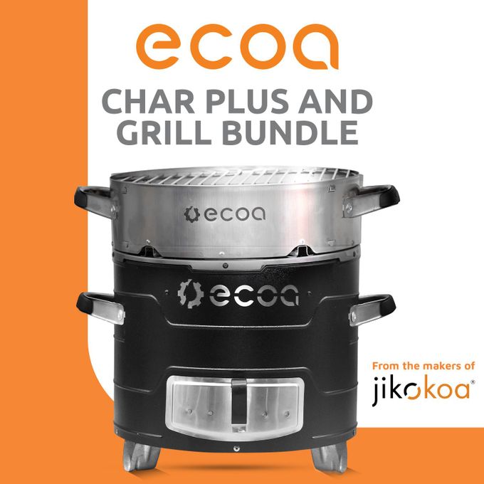 Ecoa Char Plus and Grill Bundle (Formerly Jikokoa)