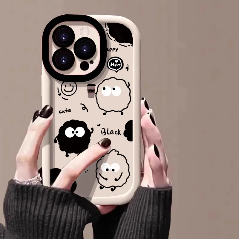 Phone Case For iPhone 11 12 Case Silicone Soft Cover For iPhone X XS Max XR 8 7 6s Plus Back Cover Pearl
