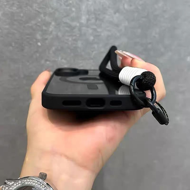 CrashStar MagSafe Transparent Clear Acrylic Hard Shockproof Phone Case For iPhone 16 15 14 Pro Max Plus 16e 13 12 Pro Max Mini 11 Pro Max XS XR X 8 7 Plus + SE 2020 Wireless Charging Phone Casing Fash