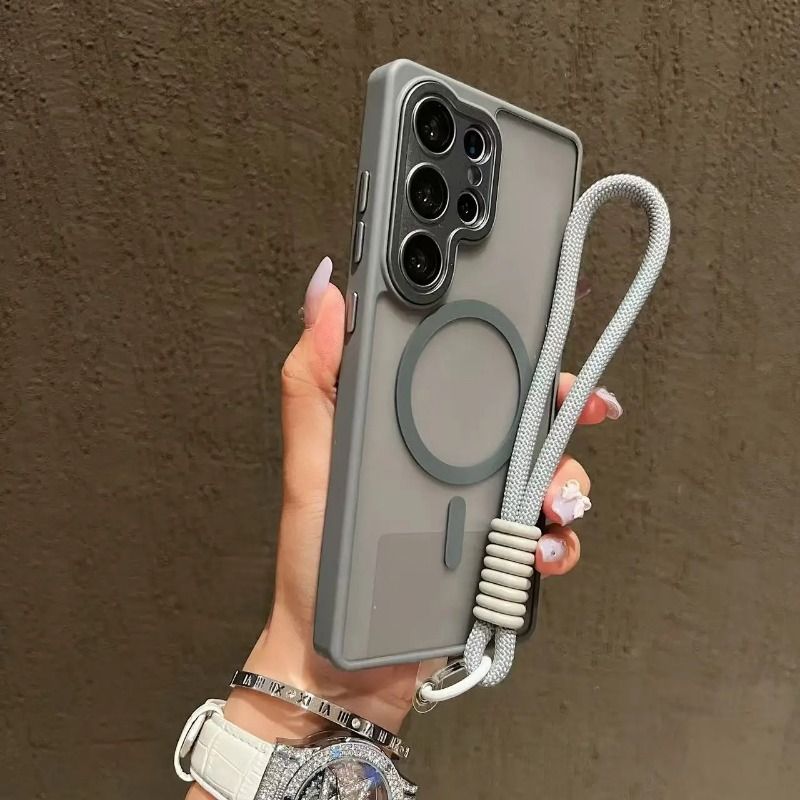 Luxury Slim Matte Magsafe Phone Case For Samsung  A56 A55 A54 A53 A52 A36 A35 A34 A33 A32 A26 A25 A24 A17 A16 A15 A14 A13 A12 A07 A06 4G 5G A05 A05s A04  Solid Color Shockproof PC Cover Casing