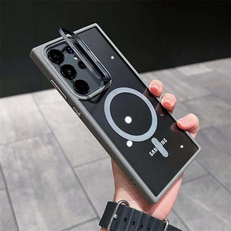 Luxury Slim Matte Magsafe Phone Case For Samsung  A56 A55 A54 A53 A52 A36 A35 A34 A33 A32 A26 A25 A24 A17 A16 A15 A14 A13 A12 A07 A06 4G 5G A05 A05s A04  Solid Color Shockproof PC Cover Casing