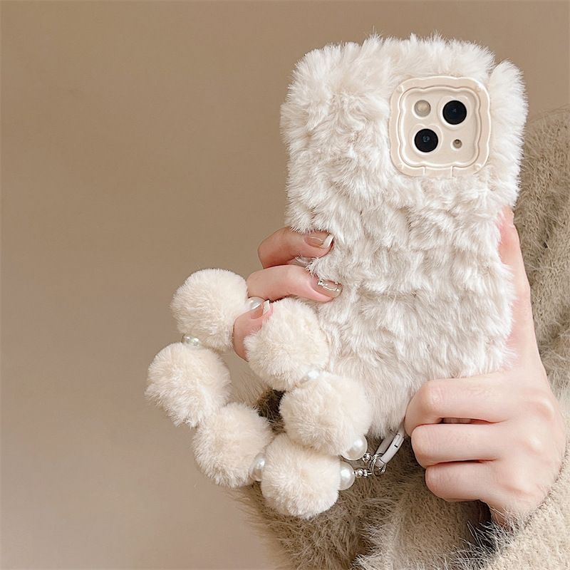Fluffy Phone Case Cute Phone Cover for Iphone Iphone17 16 15 Phone Cover Phone Case
