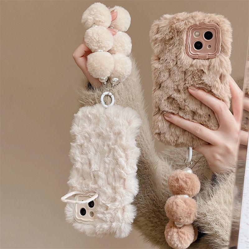 Fluffy Phone Case Cute Phone Cover for Iphone Iphone17 16 15 Phone Cover Phone Case