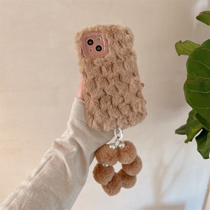 Fluffy Phone Case Cute Phone Cover for Iphone Iphone17 16 15 Phone Cover Phone Case