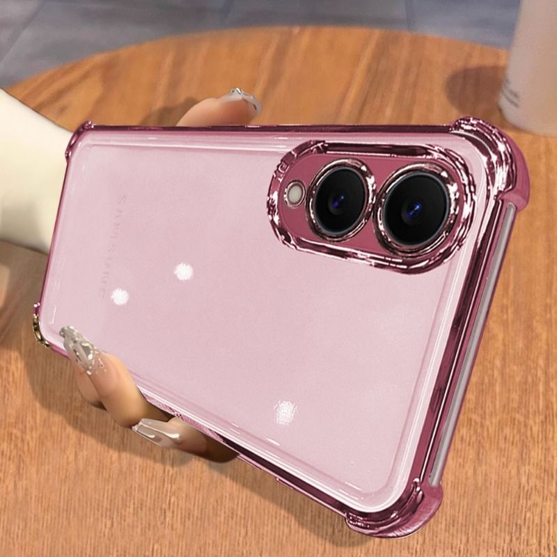Casing For Samsung S25Samsung S24 Samsung A53 Luxury Soft Wireless Magnetic ShockProof Clear Phone Cases Four Corner electronic-plating phone casing