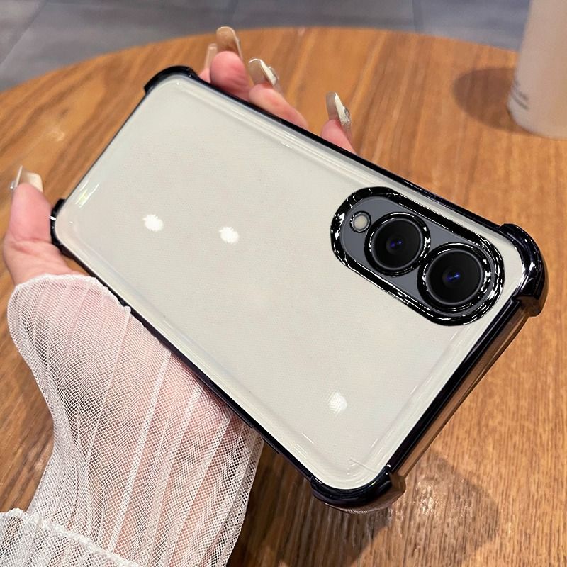 Casing For Samsung S25Samsung S24 Samsung A53 Luxury Soft Wireless Magnetic ShockProof Clear Phone Cases Four Corner electronic-plating phone casing