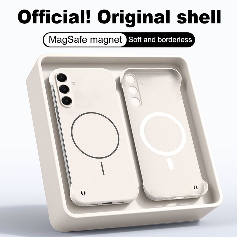 Luxury Slim Magnetic Phone Case Borderless Soft Phone Case for For Samsung A36 GalaxyA23 A35G A55 A56 Solid Color Shockproof PC Cover Casing