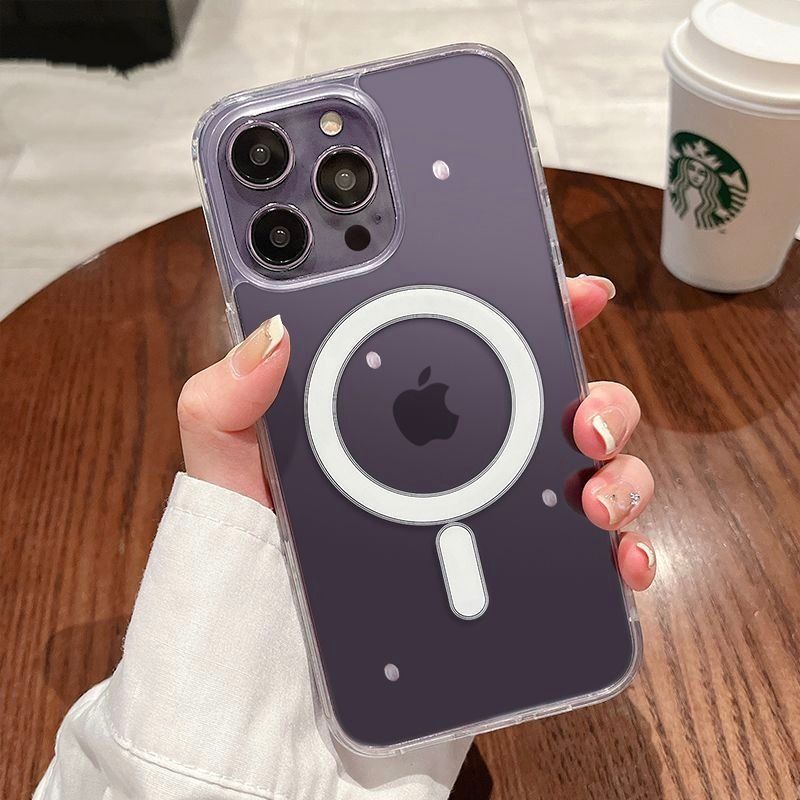 Magnetic Transparent Phone Case For iPhone Case for Huawei Case for Samsung  Iphone17 16 16pro Huawei Mate80 Phone 
Cover Samsung S25 S24 S23 Phone Case