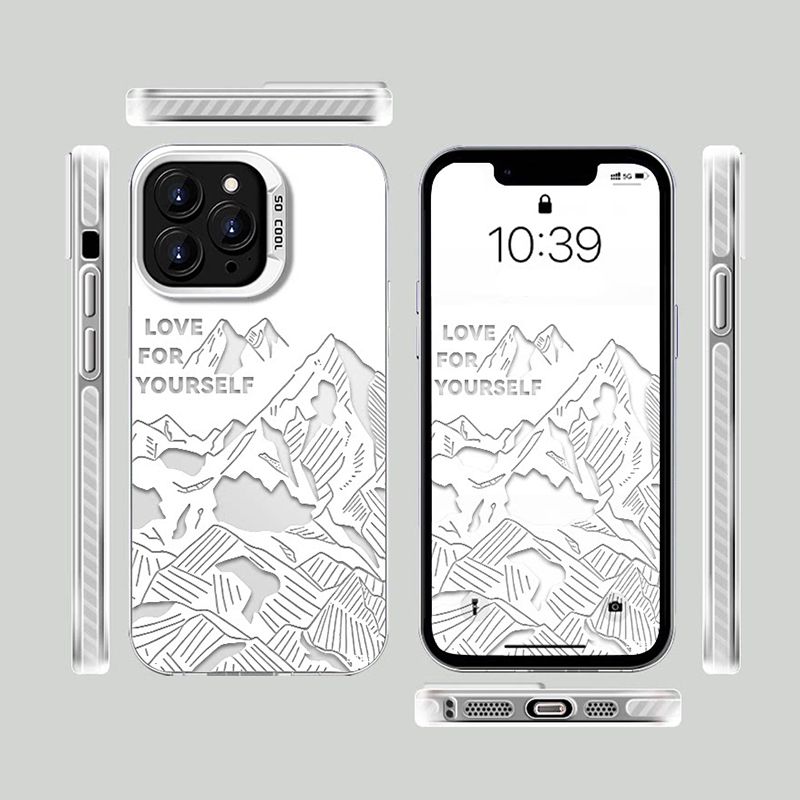 White Mountain Phone Case For Samsung S25 S24 S23 S22 S21 S20 Phone Cover Samsung Phone Cover