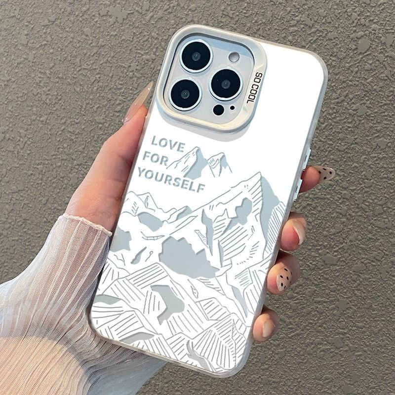 White Mountain Phone Case For Samsung S25 S24 S23 S22 S21 S20 Phone Cover Samsung Phone Cover