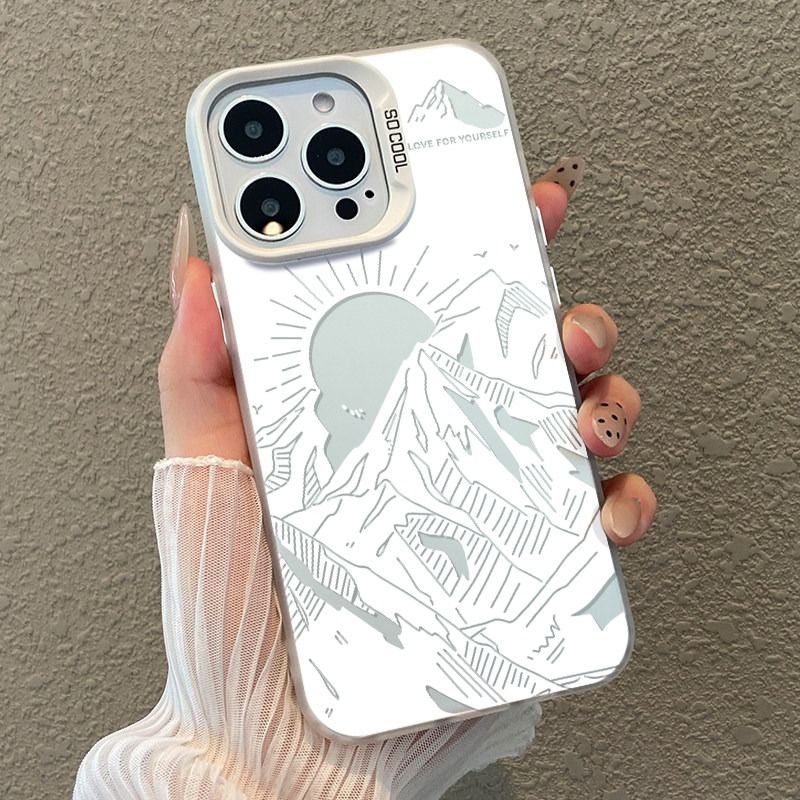White Mountain Phone Case For Samsung S25 S24 S23 S22 S21 S20 Phone Cover Samsung Phone Cover