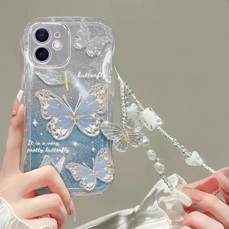 Casing For Samsung S21 S22 A73 Butterfly Corner Anti Fall Protection Phone Case Dustproof Shockproof Mobile Accessories Phone Cover