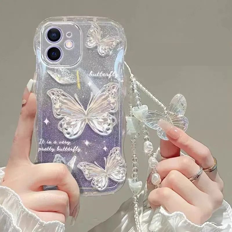 Casing For Samsung S21 S22 A73 Butterfly Corner Anti Fall Protection Phone Case Dustproof Shockproof Mobile Accessories Phone Cover