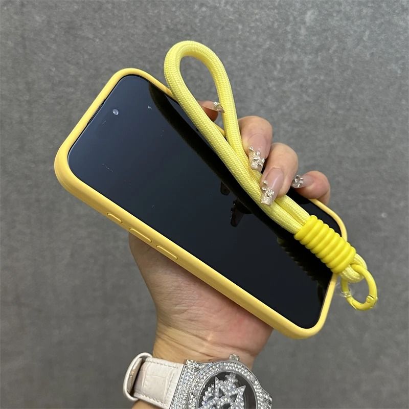 Liquid Silicone Magnetic Magsafe Phone Case For iPhone 17 17Air 15 14 Plus 13 12 11 16 Pro Max For Shockproof Casing Cover With Lanyard Rope Wristband