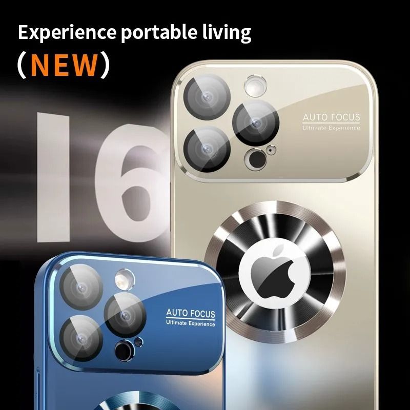 Magnetic Luxury Original Color Frosted Case For Magsafe IPhone  16 15 14 13 Large Window Anti-Drop Cover