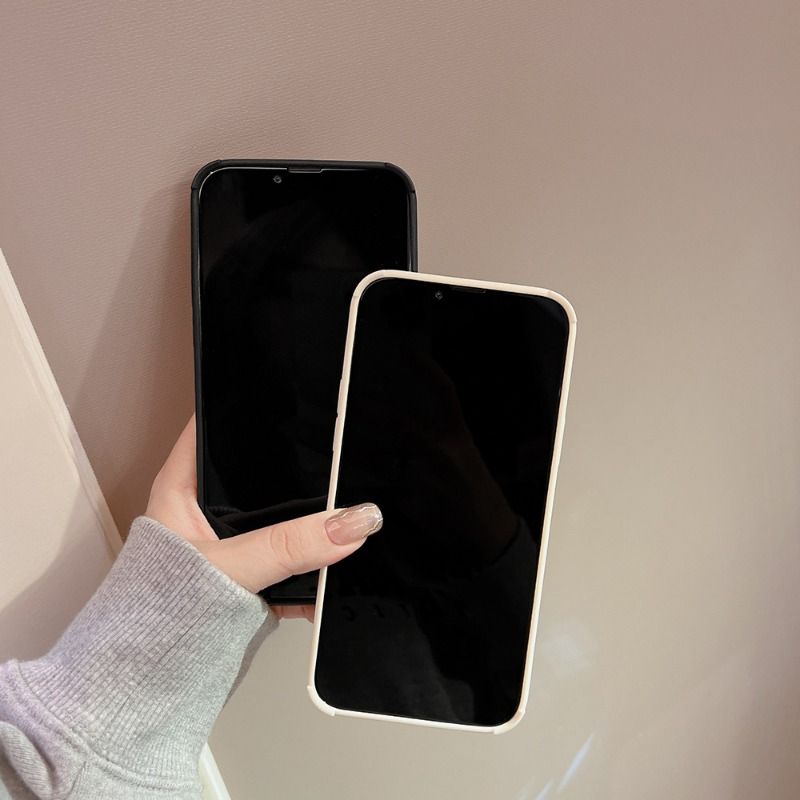 Solid Color Woven Texture Case For iPhone 16 15 14 Cases Mobile Accessories Solid Color Phone Case