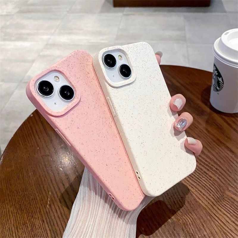 Wheat Solid Color Silicone Case For iPhone 17 16 15 14 Cases Mobile Accessories Phone Case