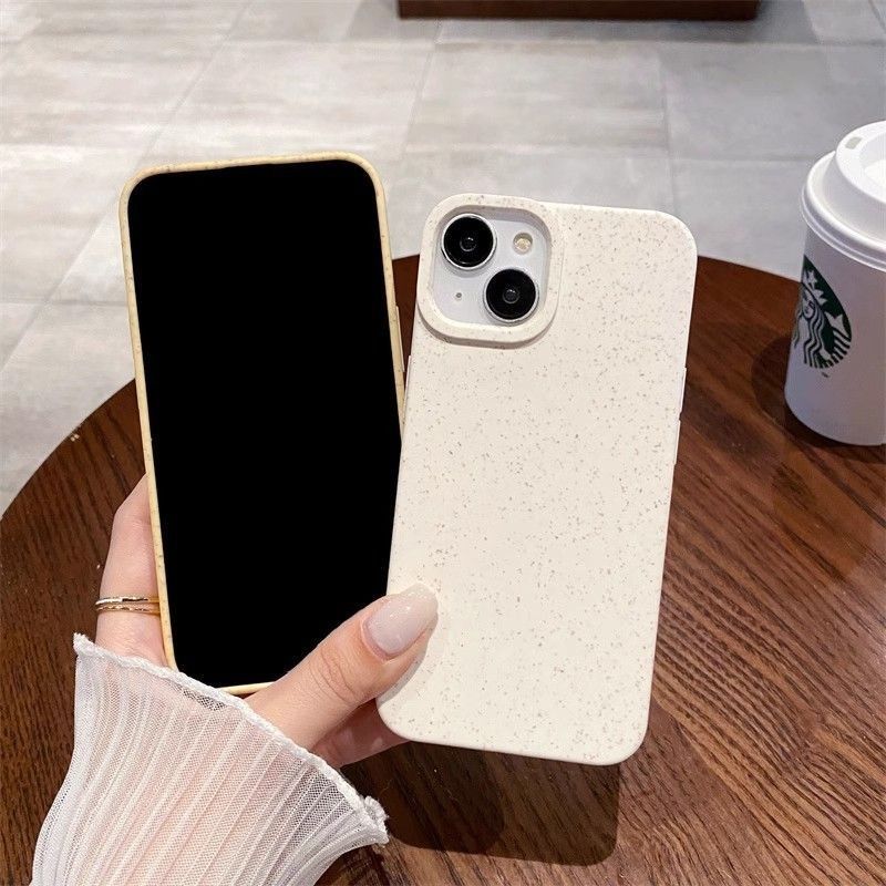 Wheat Solid Color Silicone Case For iPhone 17 16 15 14 Cases Mobile Accessories Phone Case
