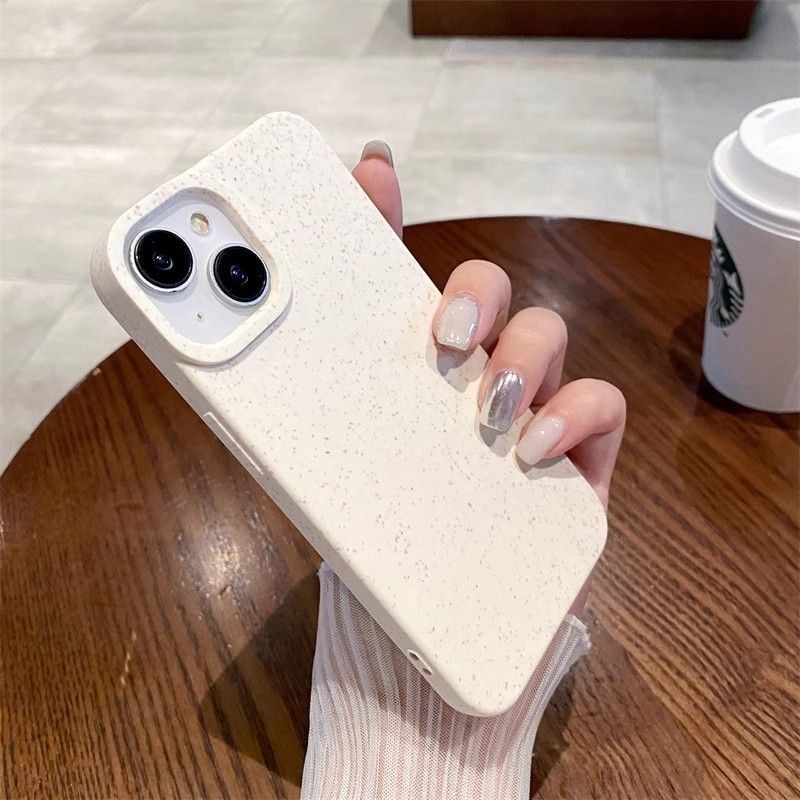 Wheat Solid Color Silicone Case For iPhone 17 16 15 14 Cases Mobile Accessories Phone Case