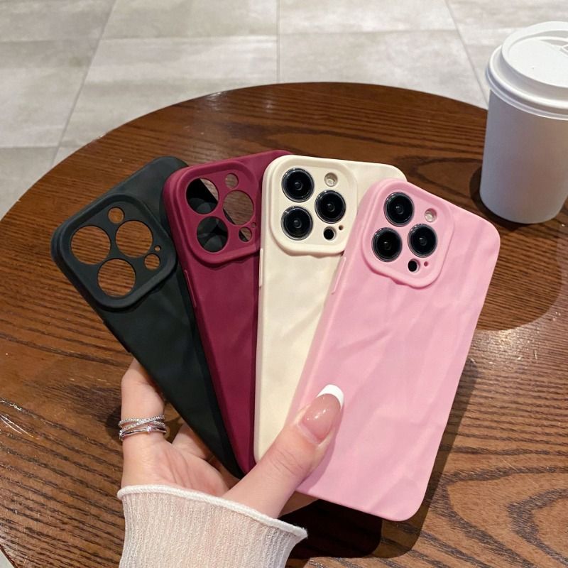 Solid Color Phone Case For iPhone 17 16 16pro 16promax 16plus 15 14 13 12 11 Cover Casing