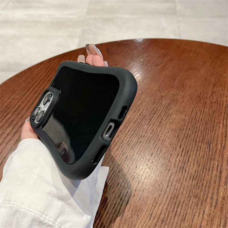 Solid Color Cat Ears Anti-fall Case For iPhone 17 16 15 14 Cases Mobile Accessories Phone Case