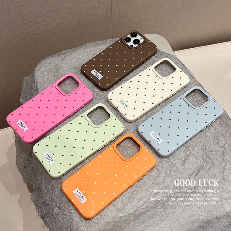 Polka Dot Fashion Anti-fall Case For iPhone 17 16 15 Cases Mobile Accessories Phone Case