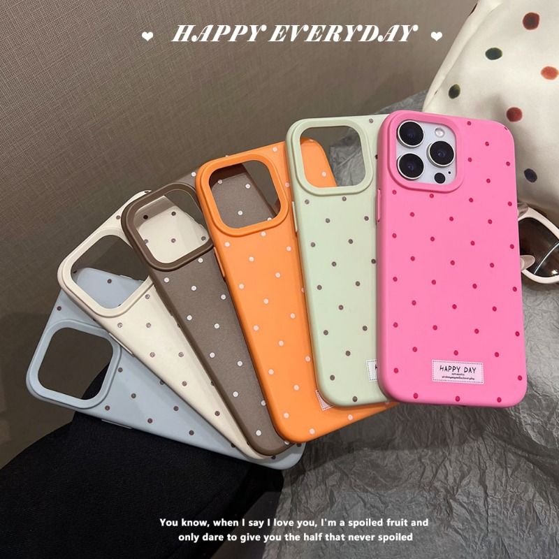 Polka Dot Fashion Anti-fall Case For iPhone 17 16 15 Cases Mobile Accessories Phone Case