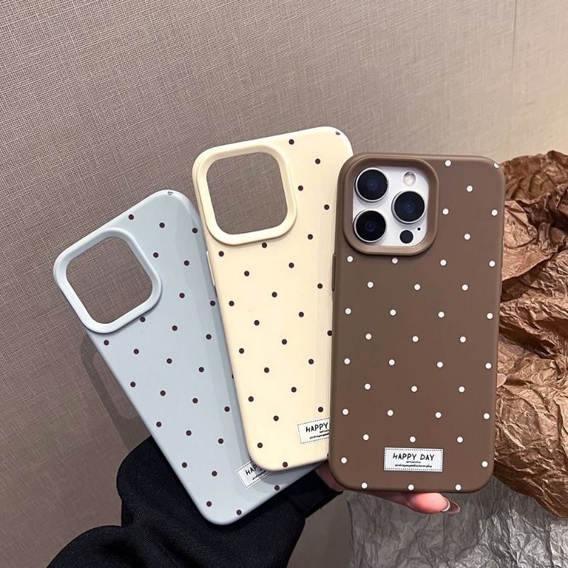 Polka Dot Fashion Anti-fall Case For iPhone 17 16 15 Cases Mobile Accessories Phone Case