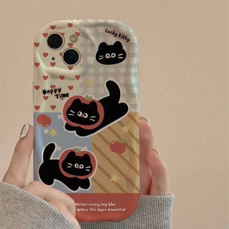 Cute Cat Phone Case For iPhone16 16pro 15 11 12 Case Cover For iPhone X XS Max XR