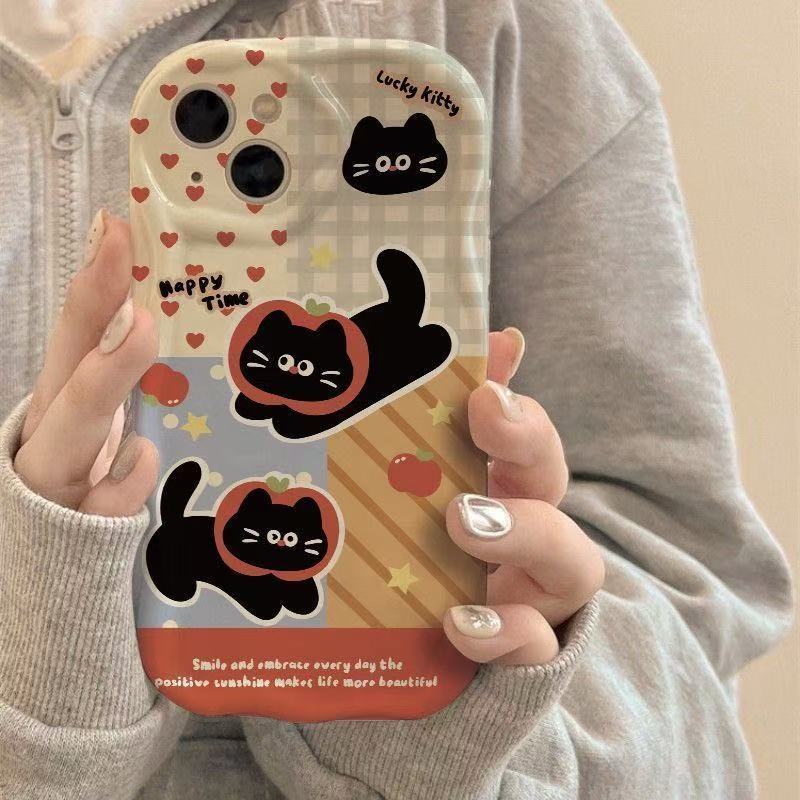 Cute Cat Phone Case For iPhone16 16pro 15 11 12 Case Cover For iPhone X XS Max XR