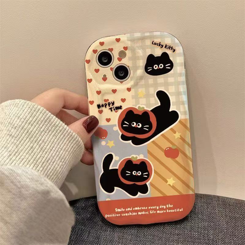 Cute Cat Phone Case For iPhone16 16pro 15 11 12 Case Cover For iPhone X XS Max XR
