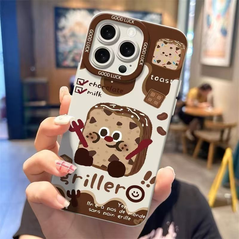 Cute Chocolate Cookies Phone Case For iPhone 17 17pro 16 16pro 15 11 12 Case Cover For iPhoneX XS Max XR