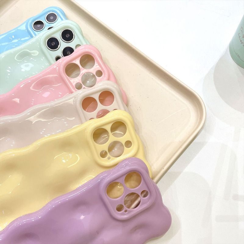 Dopamine Stone Grain Anti-fall Case For iPhone 17 16 15 14 Cases Mobile Accessories Solid Color Phone Case