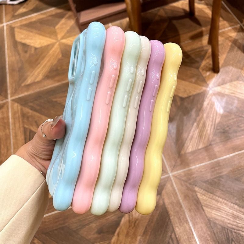 Dopamine Stone Grain Anti-fall Case For iPhone 17 16 15 14 Cases Mobile Accessories Solid Color Phone Case