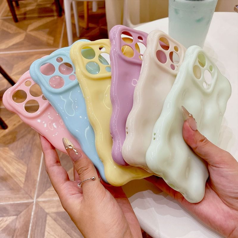 Dopamine Stone Grain Anti-fall Case For iPhone 17 16 15 14 Cases Mobile Accessories Solid Color Phone Case